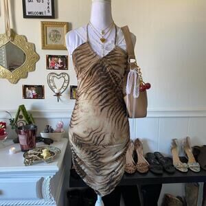 Y2k brown tiger print